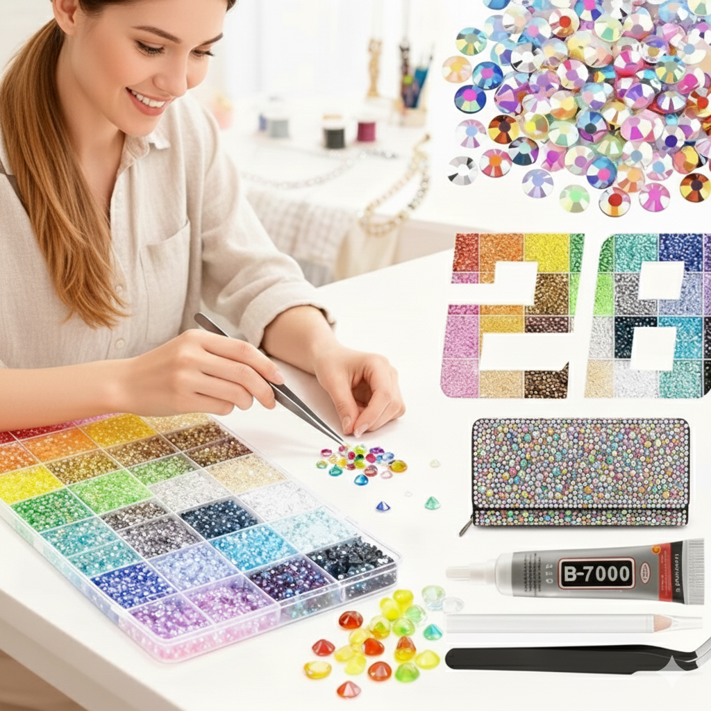 Lunagems™ – 26,000+ Vibrant Resin Rhinestones for Nail Art, Crafts & DIY Designs ⭐️⭐️⭐️⭐️⭐️/4.8