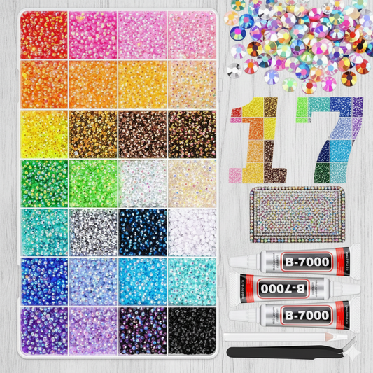 Lunagems™ – 26,000+ Vibrant Resin Rhinestones for Nail Art, Crafts & DIY Designs ⭐️⭐️⭐️⭐️⭐️/4.8