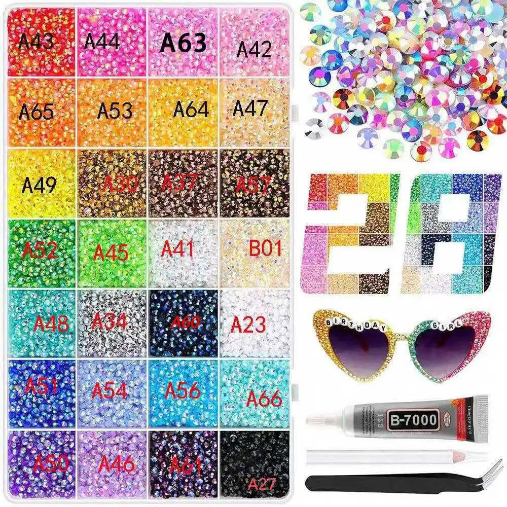 Lunagems™ – 26,000+ Vibrant Resin Rhinestones for Nail Art, Crafts & DIY Designs ⭐️⭐️⭐️⭐️⭐️/4.8